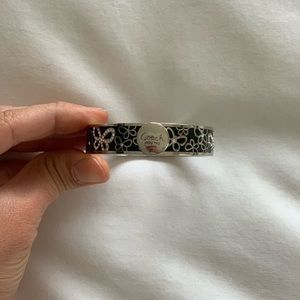 Coach Bangle with Butterfly Rhinestone Detail